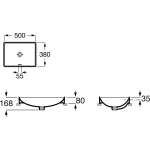 Roca A32768K00C ONA 半嵌入式面盆